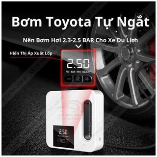 Bơm lốp xe ô tô Toyota Đồng Hồ Điện Tử Tự Ngắt Cao Cấp- đồng hồ cơ