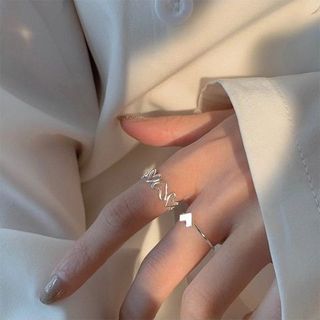 BỘ 2 NHẪN TRÁI TIM THỜI TRANG