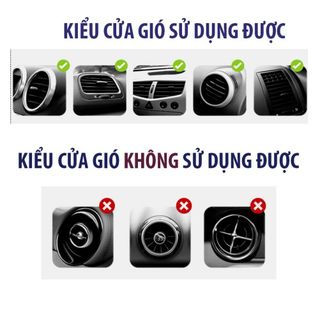 Giá Đỡ Điện Thoại Trên Ô tô Kẹp Trên Cửa Gió Điều Hòa Trên Xe Hơi