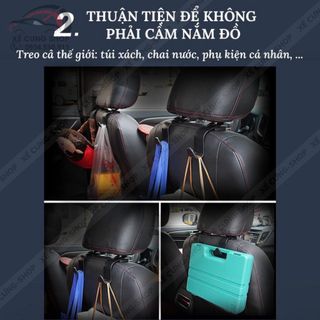 Móc treo đồ chữ S ô tô sau ghế nhỏ gọn tiện lợi