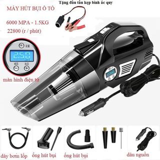 Hút bụi và bơm lốp tự ngắt 2 trong 1 chính hãng Aikesi