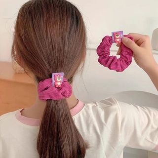 DÂY BUỘC TÓC GÂN GẤU HỒNG