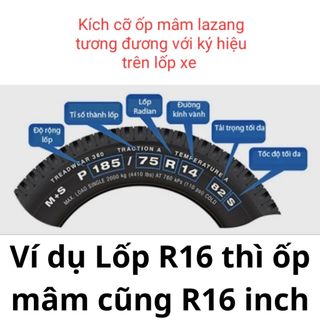 Ốp Mâm VF3 lazang kích cỡ R16- giá 1 ốp , ốp vỏ bọc bánh xe ô tô mâm sắt
