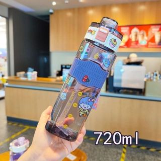 BÌNH NƯỚC DETOX CAO LÓT CAO SU CHỐNG TRƯỢT 720ML MS1017