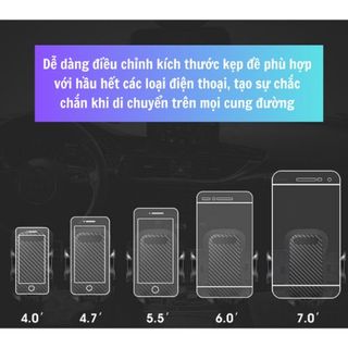 Giá đỡ kẹp điện thoại ô tô Rundong vân carbon xoay 360 độ gắn taplo ô tô, kẹp cửa gió điều hòa loại cao cấp