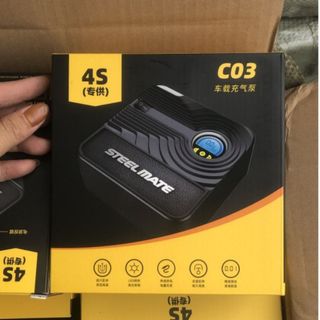 Bơm Lốp Ô tô Steelmate C03 - Mặt Đồng Hồ điện Tử - Bơm Thông Minh, Có Chế Độ Tự Ngắt - Xế Cưng .