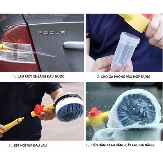 Chổi Rửa xe - Chổi Lau Xe Ô Tô Xoay 360 Độ