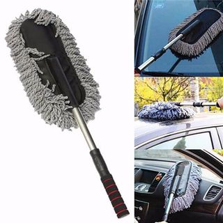 Chổi nano lau rửa xe ô tô chuyên dụng - Loại dẹp cán kéo dài
