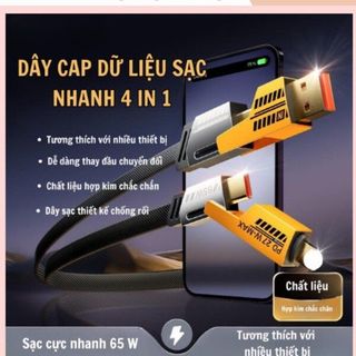 Tẩu Sạc Pu-ga, tẩu sạc Điện Thoại Siêu Tốc 120W, Tẩu Âm 2 cổng 1 USB Và 1 TypeC (4in1)