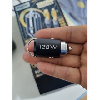 Tẩu Sạc Pu-ga, tẩu sạc Điện Thoại Siêu Tốc 120W, Tẩu Âm 2 cổng 1 USB Và 1 TypeC (4in1)
