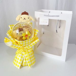 BÓ HOA CÀI GẤU- TẶNG KÈM ĐEN/ TÚI/ THIỆP- MS1001