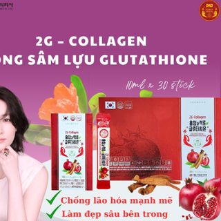 2G – Collagen Hồng sâm lựu Glutathione (10ml x 30stick) – Daedong