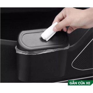 Thùng đựng rác mini để trong ô tô tiện lợi chất liệu nhựa ABS