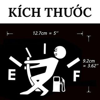 Tem dán nắp bình xăng ô tô