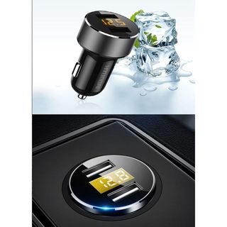 Tẩu sạc nhanh Huydaio-Hy36C, tẩu sạc ô tô, xe hơi tích hợp hai cổng USB