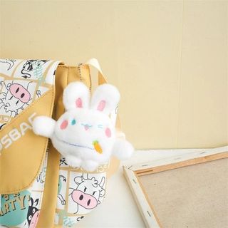 MÓC KHÓA THỎ TRẮNG MÁ HỒNG