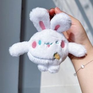 MÓC KHÓA THỎ TRẮNG MÁ HỒNG