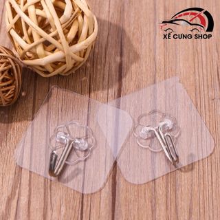 Móc treo đồ dán tường trong suốt