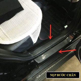 Miếng dán chống xước mạ cacbon cao cấp - Nẹp cacbon dán chống xước Ô Tô
