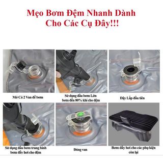 Đệm hơi ô tô loại 4-5 chỗ  hàng đầy 2,3 kg, Đủ Mầu