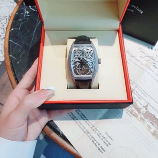ĐỒNG HỒ NAM SIÊU CẤP F.RANK MU.LLER MÁY CƠ LỘ MẶT VIỀN ĐÁ 4