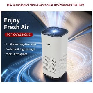 Máy Lọc Không Khí Ô Tô Với Bộ Lọc HEPA Ion Âm Khử Mùi Bụi Khói Thuốc Khử Mùi Đèn Ngủ Máy Lọc Không Khí Trên Xe Hơi