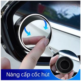 Gương Cầu Lồi Hút Kính Xuay 360 Độ - Cao Cấp