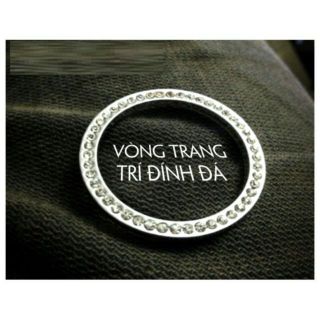 Vòng đính đá trang trí nút START STOP ô tô