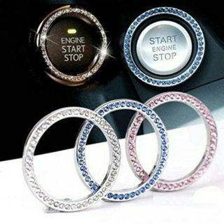 Vòng đính đá trang trí nút START STOP ô tô