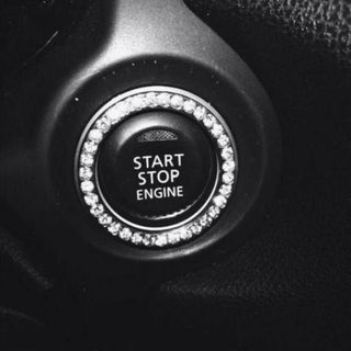 Vòng đính đá trang trí nút START STOP ô tô