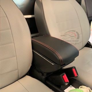 Hộp tỳ tay xe Accent / Kia Rio 2017-2019 cao cấp tích hợp cổng sạc USB - Bảo hành 12 tháng