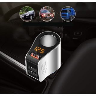 Tẩu sạc nhanh QC3.0 hiệu Hyundai HY-10, dùng cho mọi loại xe