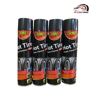 Bình xịt CAMEL 650ml dưỡng bóng bảo vệ lốp