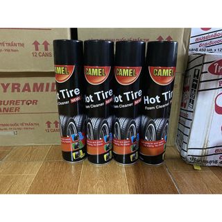 Bình xịt CAMEL 650ml dưỡng bóng bảo vệ lốp