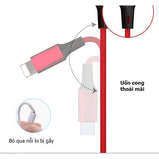 Cáp Sạc 3 Đầu Type C,,Micro USB Siêu Bền
