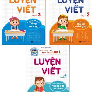 SET 3 QUYỂN LUYỆN VIẾT CHO BÉ LỚP 1 giá sỉ