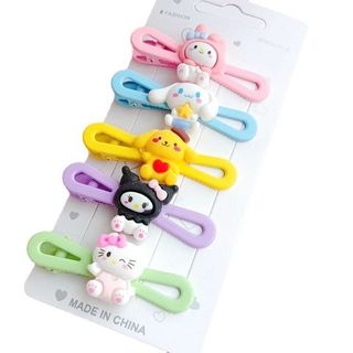 VĨ 5 KẸP NƠ CHARM GẤU KORUMI LOOPY MS940