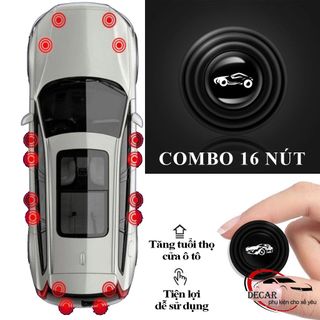 Nút giảm chấn , giảm lực đóng cửa ô tô , bộ đệm núm cao su chống va đập chống ồn cánh cửa