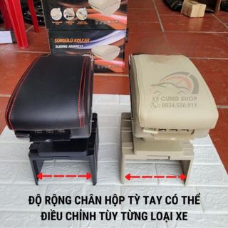 Hộp tỳ tay dùng cho mọi loại xe ô tô- Màu đen