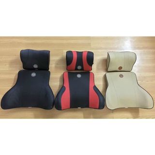 Gối tựa lưng ô tô cao su non bọc da cao cấp cho xe ô tô