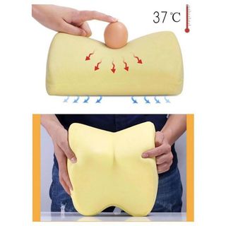 Gối tựa lưng ô tô cao su non bọc da cao cấp cho xe ô tô