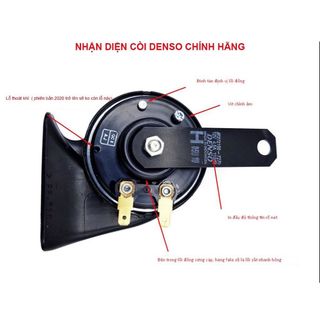 Còi Denso chính hãng 12V lắp được hầu hết các xe ô tô từ 4 chỗ đến 16 chỗ ( giá 1 cái còi)