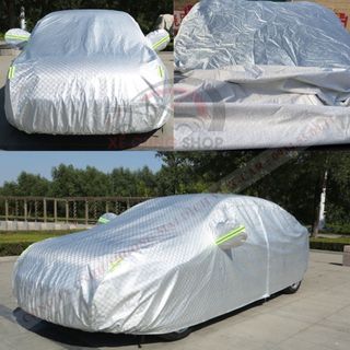 Bạt phủ tráng nhôm 4 chỗ đến 7 chỗ,chống nóng, chống nước, có khóa kéo cánh cửa