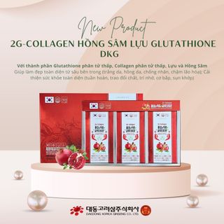 2G – Collagen Hồng sâm lựu Glutathione (10ml x 30stick) – Daedong