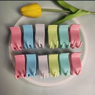 LỐ 12 KẸP CÀNG CUA 3R ĐEN NHÁM/ PASTEL/ CAFE/ MÀU SÁNG/ TRẮNG TRONG