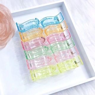 LỐ 12 KẸP CÀNG CUA 3R ĐEN NHÁM/ PASTEL/ CAFE/ MÀU SÁNG/ TRẮNG TRONG giá sỉ