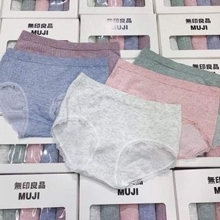 [Xả hàng]Sét 5 quần nót nữ cotton muji xuất nhật, quần chip muji kháng khuẩn, thoáng mát giá sỉ