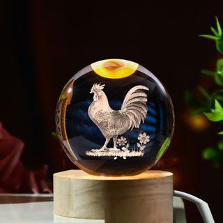 Quả cầu pha lê 6cm đủ 12 con giáp