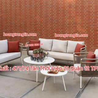 Sofa nhựa giả mây ngoài trời sofa mây nhựa sân vườn sofa thư giãn sofa mây giá sỉ