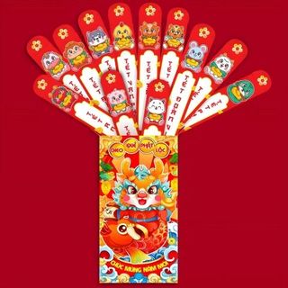 LIXI LÌ XÌ GIEO QUẺ- HỘP VUÔNG